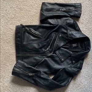 COPY - Zara Genuine leather biker jacket